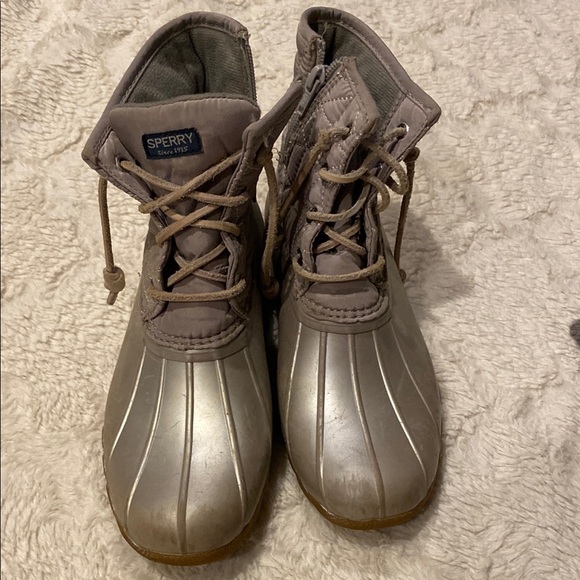 Sperry Gray Winter & Rain Boots - Picture 1 of 7